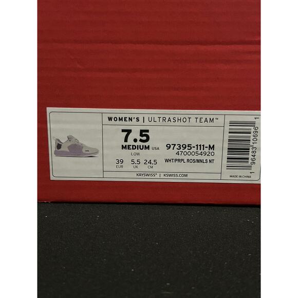 K-Swiss Women’s Ultrashot Team / $95 Retail!! / Size 7.5 / Brand New - Picture 6 of 6